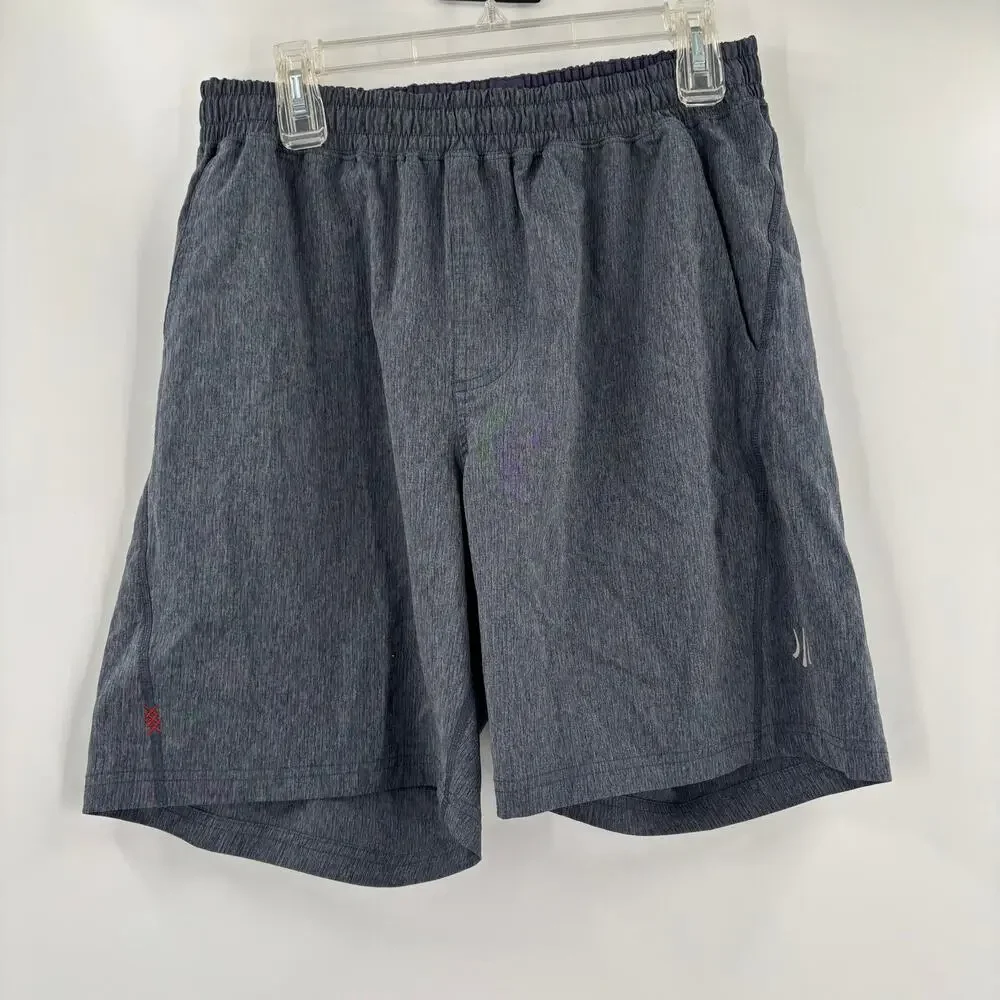 Rhone Mens Large Blue Stretch Waist‎ Drawstrings Athletic Shorts